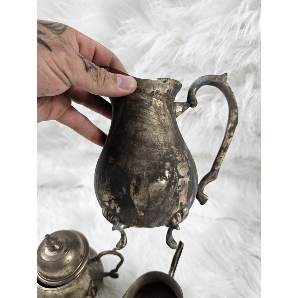 VINTAGE International SILVER CO. Bundle of Silver Plated Tea/Coffee Set (3) - Picture 11 of 11